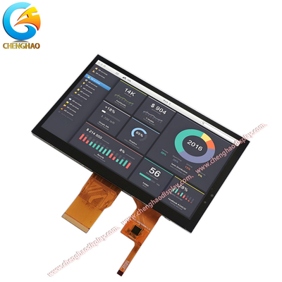 7-Inch LCD Module 1024x600 Resolution With Touch Panel Support and RGB Display Interface