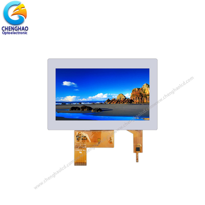 800x480 Resolución Pequeña pantalla táctil LCD de 7,0 pulgadas Interfaz RGB paralela de 24 bits