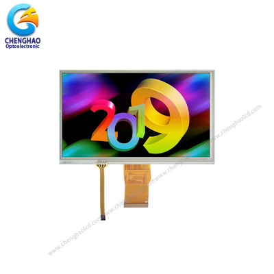 7Panel de pantalla táctil de.0 pulgadas 350 Cd/M2 con interfaz RGB paralela de 24 bits