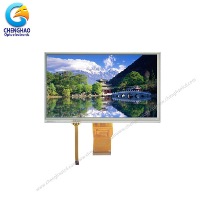 7 pulgadas de pantalla táctil resistiva 1024X600 puntos de amplitud Temp TFT pantalla LCD