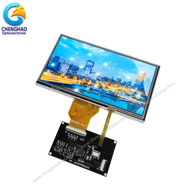 800*480 Wvga pequeña pulgada 50pin de la exhibición de pantalla LCD táctil 7 para el equipamiento médico