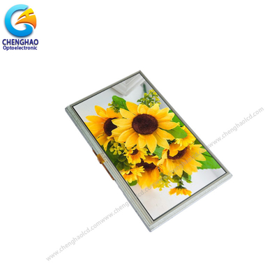 módulo mordido 7inch Wvga de la exhibición del LCD color del interfaz de 40pin 24 RGB pequeño