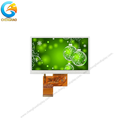 5,0 el monitor LCD 480*272 del alto brillo de la pulgada 40pin puntea para médico