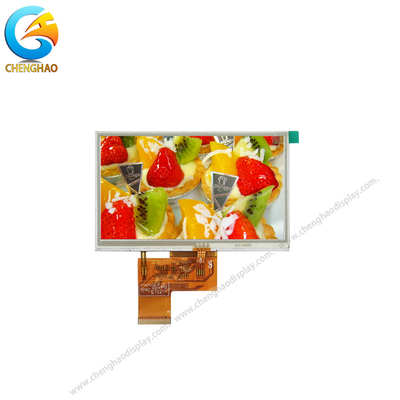 WQVGA TFT Crystal Display Module líquido 5 pulgadas con la pantalla táctil