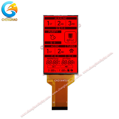 -20 +70 Modulo de visualización LCD de amplia temperatura Transflectivo 150 Cd/M2 Luminancia
