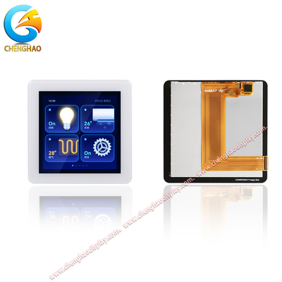 LCD de fabricación 4 pulgadas color TFT LCD módulo 480x480 píxeles cuadrados pantalla táctil