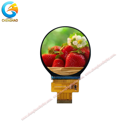 Display redondo de alto brillo Tft LCD de 2.1 pulgadas con luz de fondo LED blanca de 600 cd/m2