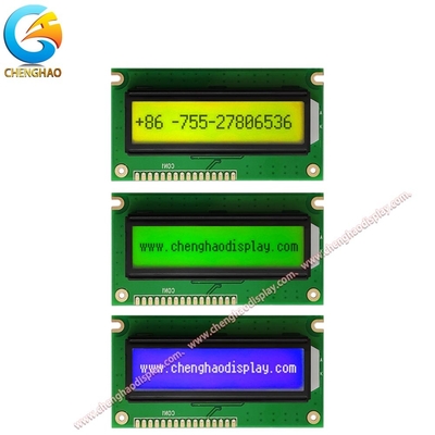 Luz de fondo de la pantalla de LCD monocromática azul / amarillo verde