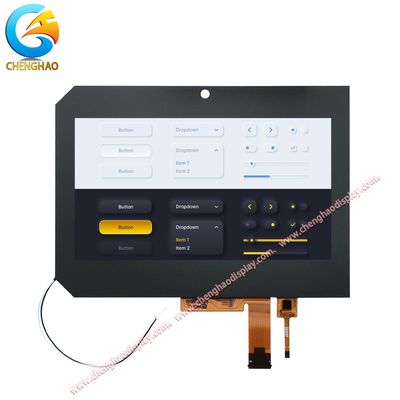 Pantalla de 8 pulgadas LVDS Interfaz 1280x720 Tft LCD con toque capacitivo