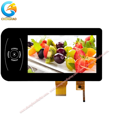 Capacidad de 7.0 pulgadas Pequeña pantalla táctil LCD 1024 * 600 píxeles Interfaz RGB
