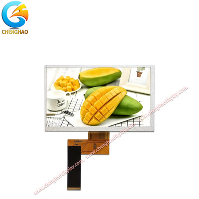 Pantalla IPS TFT de 7 pulgadas 800*480 puntos 1000cd/m2 Alto brillo con interfaz RGB