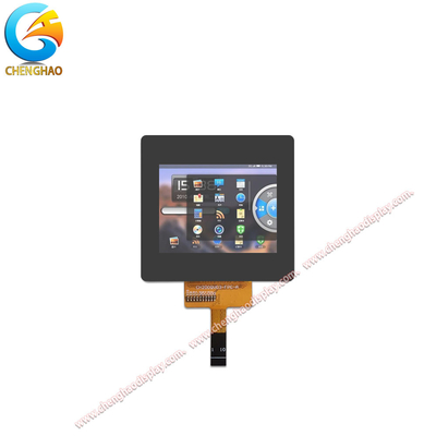 1000 Panel de LCD pequeño de alto brillo de 320*240 píxeles con cubierta de vidrio negro