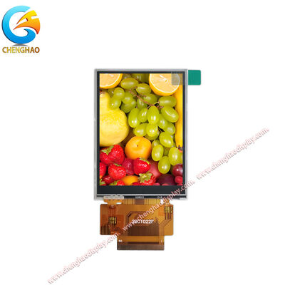 Módulo de pantalla táctil industrial de 2.8 pulgadas, amplio rango de temperatura (-20~+70°C), FPC de 50 pines