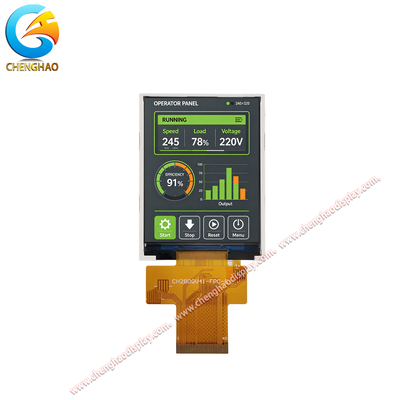 Módulo de pantalla LCD IPS TFT de 2.8 pulgadas 240x320 QSPI 300 nits para HMI industrial
