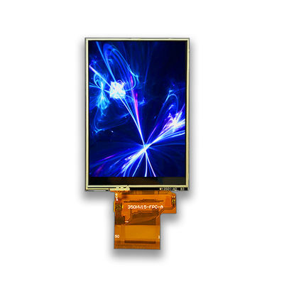 280 cd/m2 3.5 pulgadas pantalla LCD táctil resistiva 320*480 RGB 16 18 bits