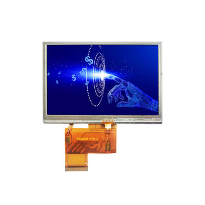 250nit 480x272 módulo de pantalla LCD resistivo RGB 40 pin 4.3 pulgadas