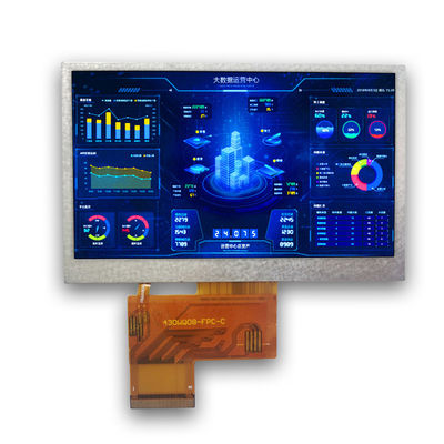 Interfaz MIPI 800×480 Monitor de LCD industrial 4.3'' 250cd/m2 ROHS