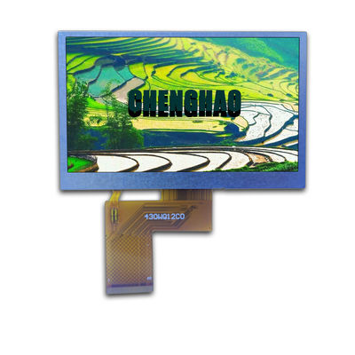 4.3in 800x272 Pequeña pantalla táctil LCD IPS Transmisor Negro RGB