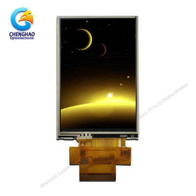 SPI RGB 320x480 Rtp Pequeña pantalla táctil LCD de 3,5 pulgadas Ips 280cd/m2