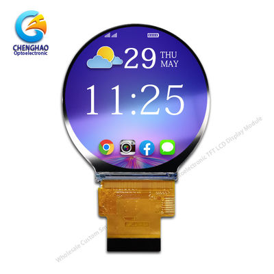 300 nits SPI Circular Tft LCD Display 40P Modulo de LCD de marco abierto