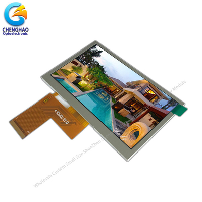 Pantalla LCD TFT de 24 bits RGB industrial de 4,3 pulgadas 480x272 con IC ST7282