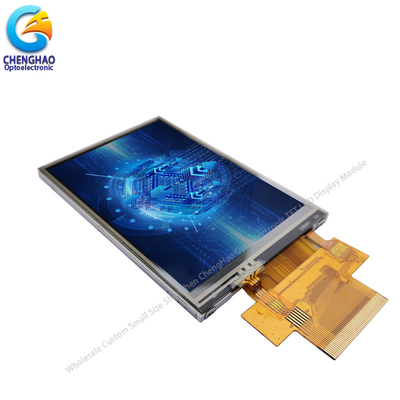 3.5 pulgadas TFT Resistiva de pantalla táctil 320 * 480 puntos con 18 bits de interfaz RGB