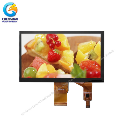 7 pulgadas 800 * 480 Pequeña pantalla táctil LCD con panel táctil capacitivo