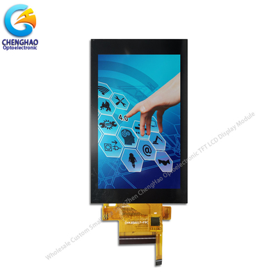 4.3 pulgadas TFT NT35510 480 * 800 Pequeña pantalla táctil LCD para la máquina POS