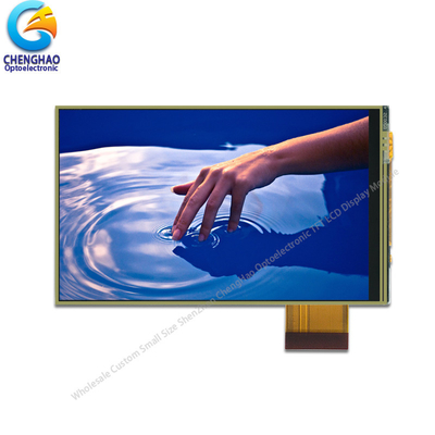 Display LCD resistivo de 300 cd/m2 480×854 IPS Transmisor con Rtp