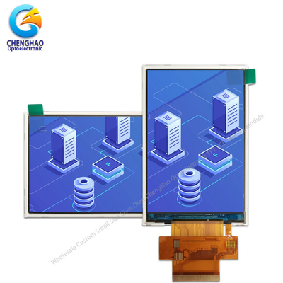 I80 Sistema de pantalla TFT industrial libre de halógenos 3,5 pulgadas 18 bits CTP FPC