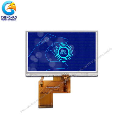 Pantalla táctil LCD resistiva de transmisión TN de 4,3 pulgadas TFT RTP libre de halógenos
