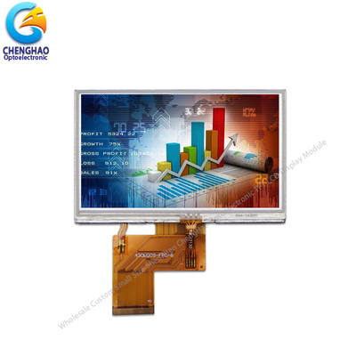 230cd/M2 FPC Display LCD resistivo de 4,3 pulgadas 480x272 Monitor de transistor de película delgada