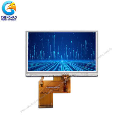 230 cd/m2 TFT Modulo de visualización LCD 480x272 Dots4.3in FPC libre de halógenos