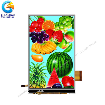 Modulo de pantalla táctil LCD resistiva de 5 pulgadas 480x854 puntos 400 nits luz de fondo